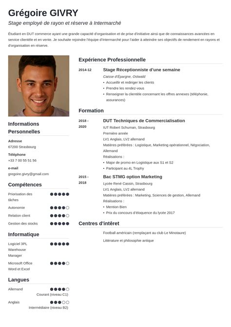 cv pour ado|Faire un CV détudiant gratuite